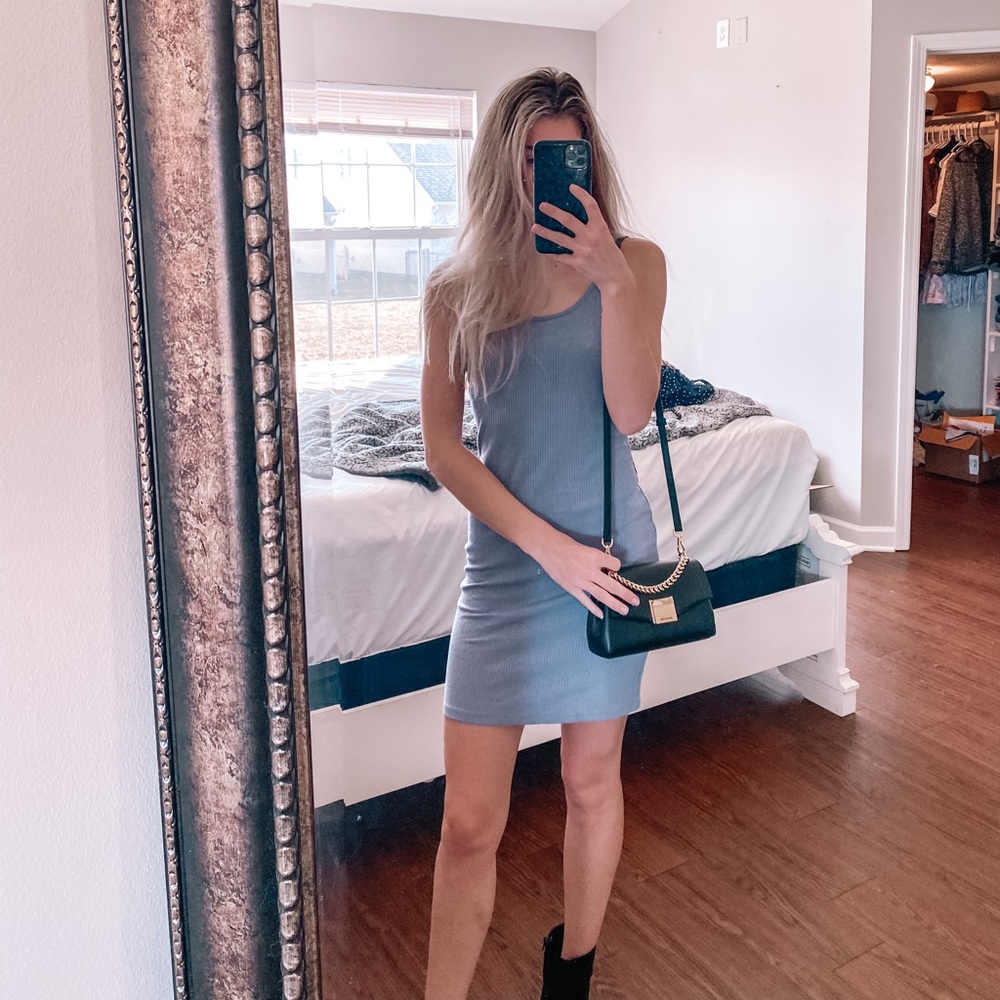 Lavender mini dress